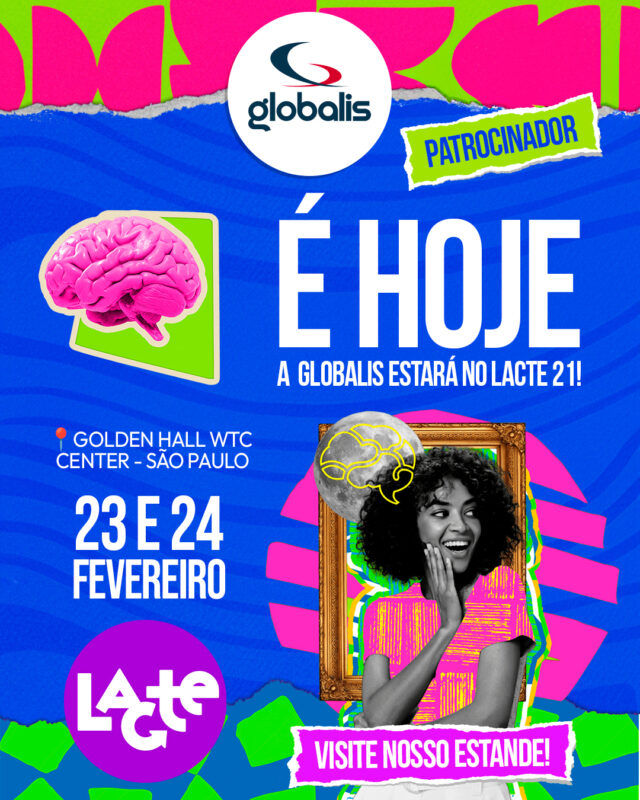 É hoje o LACTE 21, e a Globalis espera você em um dos encontros mais importantes do setor de viagens e eventos corporativos.

📍 Golden Hall – WTC Center | São Paulo
📅 23 e 24 de fevereiro

💡 Por que estar no LACTE 21:

• Conteúdo relevante e tendências do mercado
• Networking qualificado
• Trocas que impulsionam decisões e conexões de valor

Visite nosso estande e participe das nossas ativações e garanta sua chance de ganhar uma mala de viagem.
 
Esperamos você por lá! 
 
🔗 Saiba mais sobre o evento: lacte21.alagev.org

#Globalis #LACTE21 #EventosCorporativos #ViagensDeNegócios #Conexões